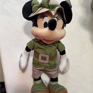 Disney Safari Minnie Mouse Plush in Green and Brown